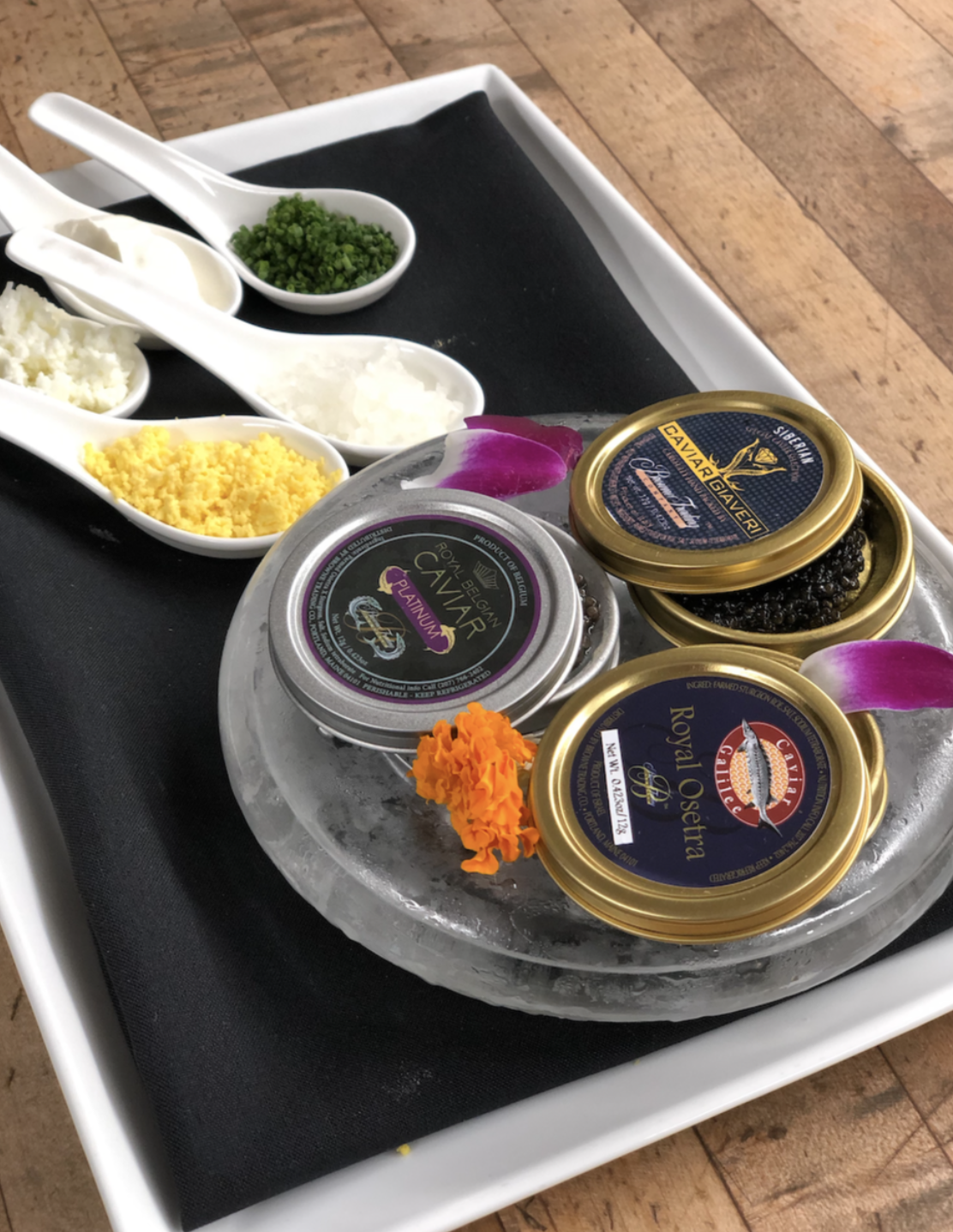 Colorado Traveler Magazine Newsletter: Flagstaff House Caviar Tasting Flight