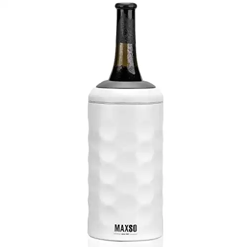 Modern Innovations Electric Wine Chiller, Single Bottle Wine Cooler in  Stainless Steel, 750ml Wine Bottle Chiller, Rapid Beverage, Champagne,  Drink