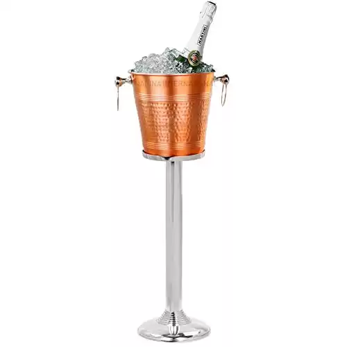 MAXSO Wine Chiller Bucket, Portable 750ml Champagne & Wine Bottle Cooler  Keep Wine & Beverages Cold, Stainless Steel Vacuum Insulated Wine Gifts for