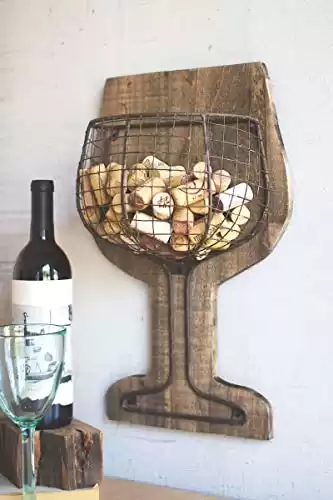 Kalalou Wall Wine Cork Holder