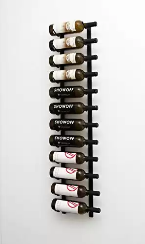 W Series 4 Wall Mounted Metal Wine Rack