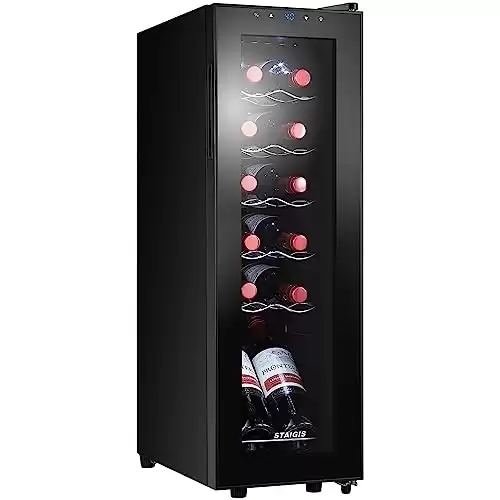 STAIGIS 12 Bottle Wine Cooler Refrigerator