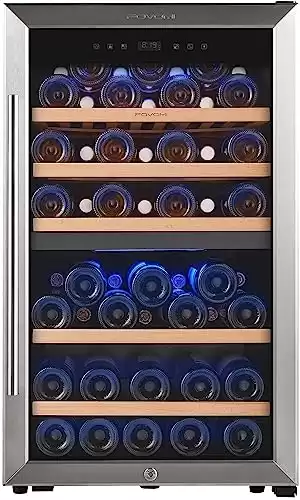 FOVOMI Wine Cooler Refrigerator 52 Bottles