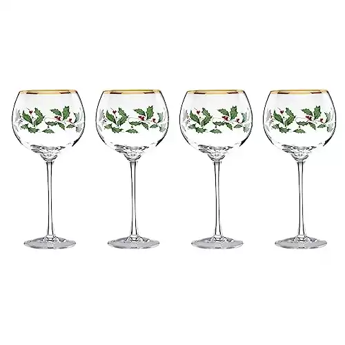 Lenox Holiday Wine Glass Set